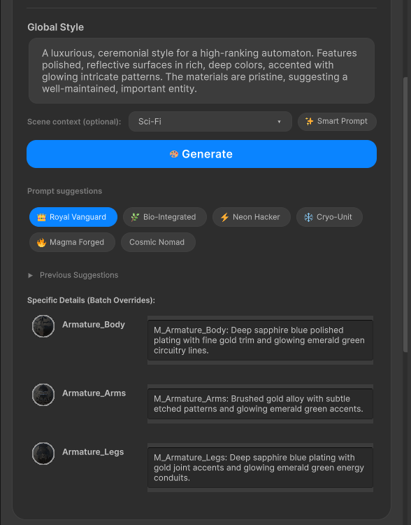 5. Smart Prompts & Batch Cohesion